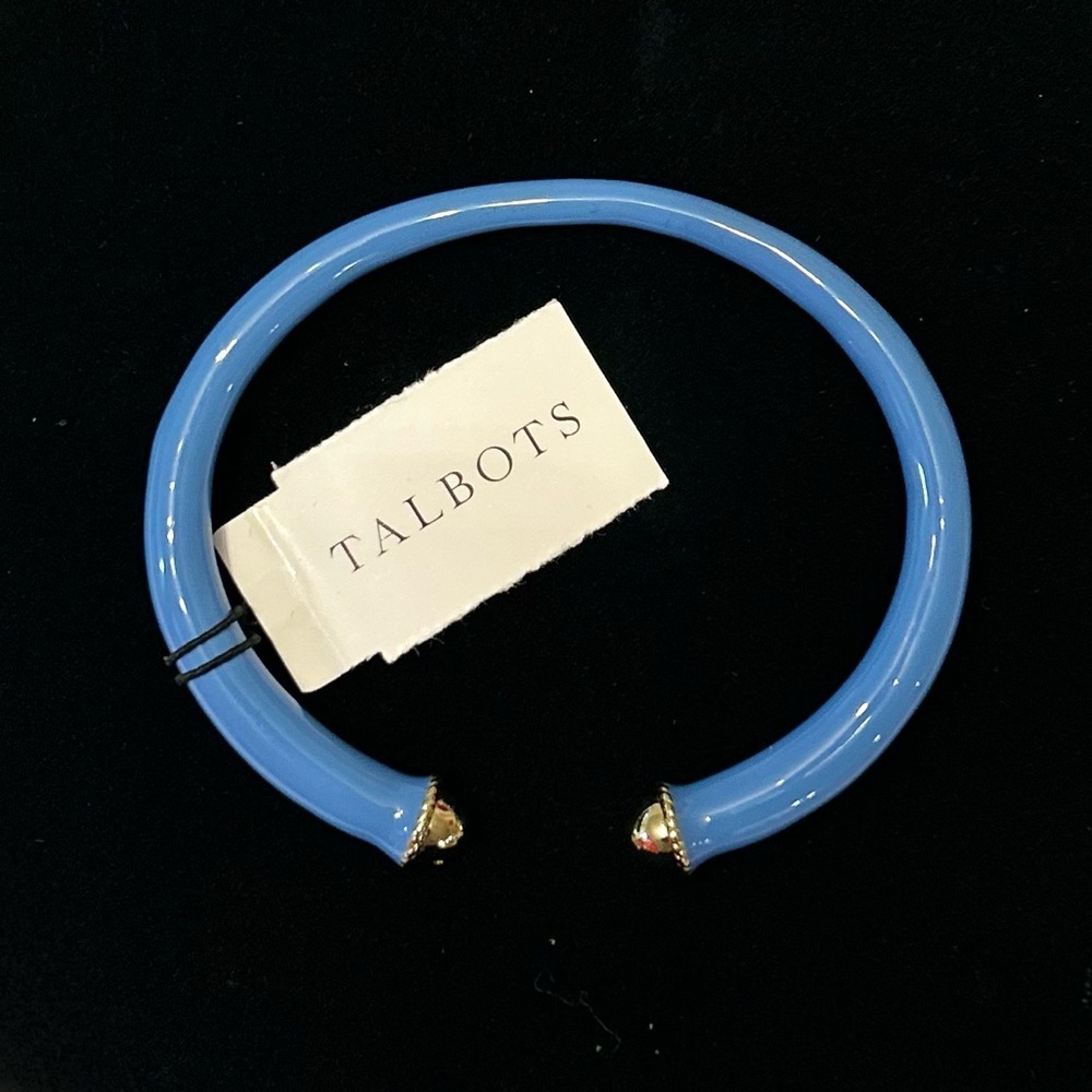 Talbots Candy Coated Enamel Bangle in‎ Laguna Blue